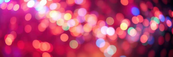 Colorful bokeh lights create a vibrant atmosphere for celebrations during the festive season photo