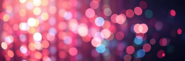 Colorful bokeh lights create an enchanting atmosphere at a nighttime celebration photo