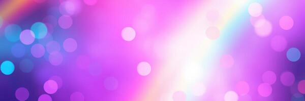Colorful abstract background with vibrant hues and soft bokeh effects created by light against a purple backdrop photo