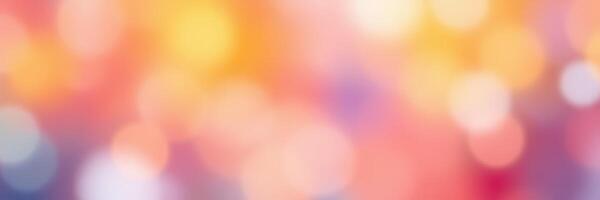 Colorful abstract background with soft bokeh lights creating a dreamy atmosphere during twilight photo