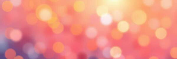 Colorful bokeh background with warm hues creating a dreamy atmosphere for artistic use photo