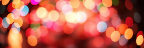 Vibrant bokeh lights create a festive atmosphere during a celebration in the evening photo