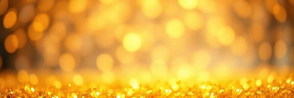 Shimmering golden light creates a warm, enchanting atmosphere in a festive celebration photo