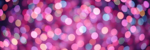 Colorful bokeh lights create a vibrant abstract background during an evening celebration photo