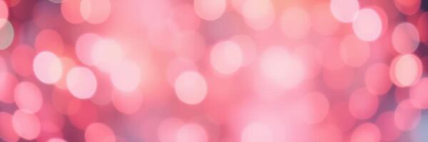 Soft pink bokeh background with shimmering lights creating a warm and inviting atmosphere photo