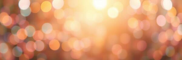Beautiful golden bokeh lights creating a warm and inviting atmosphere during a festive evening celebration photo