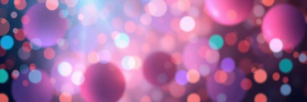 Colorful bokeh lights create a festive atmosphere during evening celebrations at a local event photo