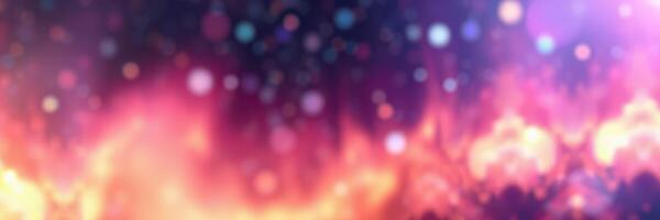Colorful abstract background with swirling patterns and luminous dots creating a vibrant atmosphere photo