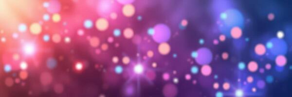 Colorful bokeh lights create a mesmerizing background effect for celebrations and events in vibrant hues photo