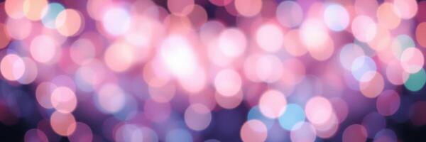 Colorful bokeh lights create a festive atmosphere during celebration events at night photo