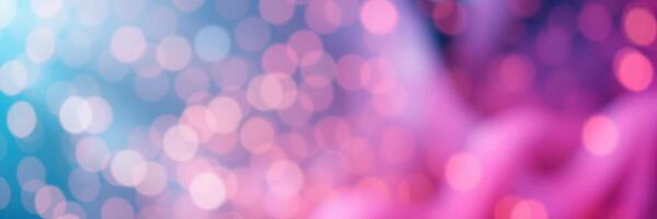 Colorful bokeh background with vibrant pink and blue hues creating a dreamy atmosphere in a soft focus setting photo