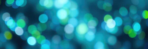 Vibrant bokeh background creates a dreamy atmosphere with blue and green hues in an abstract visual display photo