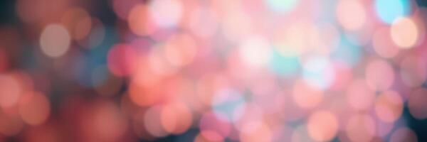 Colorful bokeh lights create a mesmerizing backdrop during a festive evening celebration photo