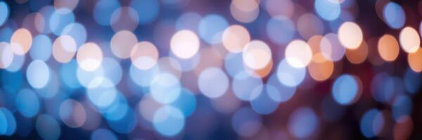 Colorful bokeh lights create a vibrant atmosphere during a nighttime event in the city photo