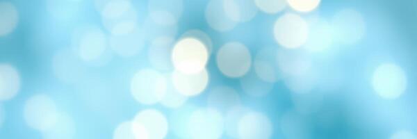 Soft blue bokeh lights create a calming atmosphere during a sunny day photo