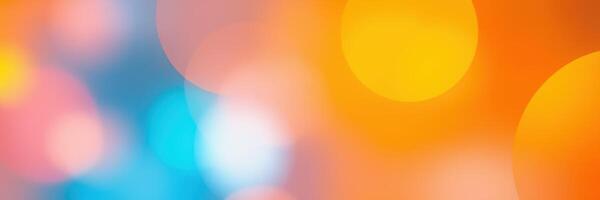 Colorful blurred lights create a vibrant atmosphere at an evening celebration in the city photo