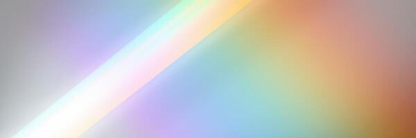Colorful rainbow reflection against a soft background creating a serene atmosphere in a bright indoor space during daytime photo