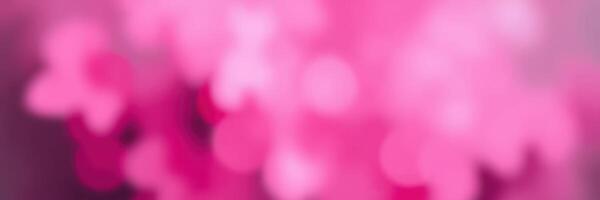 Soft pink bokeh lights create a dreamy atmosphere at an outdoor evening gathering in a garden photo