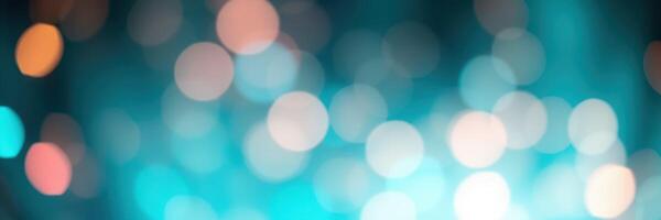 Colorful bokeh background with vibrant lights creating an atmospheric effect for celebrations or artistic projects photo