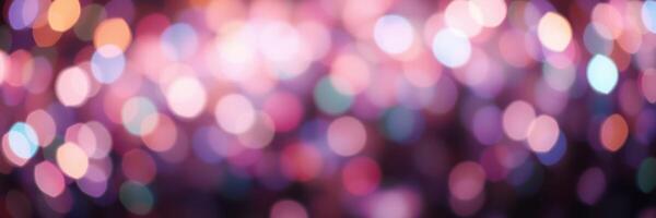 Colorful bokeh lights create a festive atmosphere during a joyful celebration in an outdoor setting at night photo