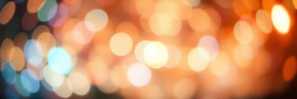 Colorful bokeh lights create a festive atmosphere during a nighttime celebration in a vibrant urban setting photo
