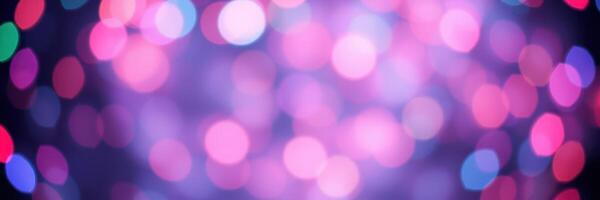 Colorful bokeh lights create a mesmerizing atmosphere at an evening celebration in a lively setting photo