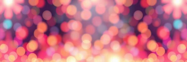 Vibrant bokeh lights create a festive atmosphere at an evening celebration photo