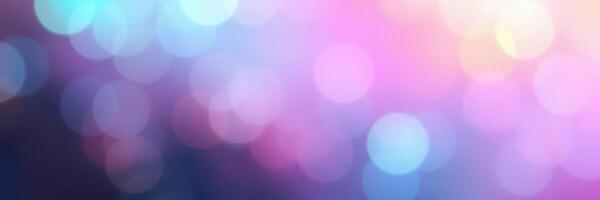 Colorful bokeh lights create a vibrant atmosphere at an outdoor evening event in the city photo