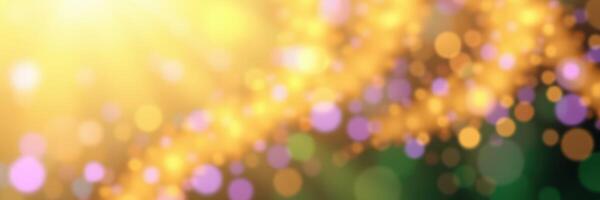 Colorful bokeh lights create a magical atmosphere during a festive celebration at dusk photo