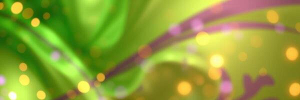 Colorful abstract design featuring flowing shapes and vibrant light patterns in hues of green and gold photo