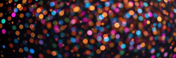Colorful bokeh lights create a festive atmosphere during a celebration photo