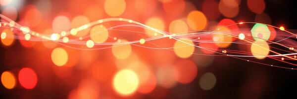 Colorful lights create a vibrant and dynamic abstract background ideal for celebrations and festive occasions photo