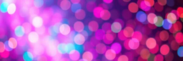 Colorful abstract bokeh lights create a vibrant atmosphere at an evening celebration in a festive setting photo