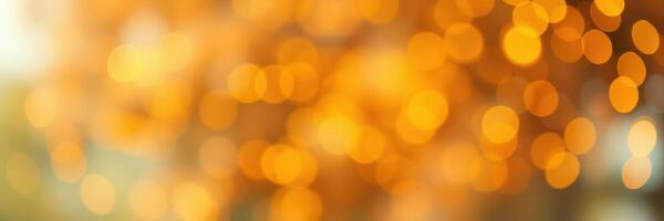 Golden bokeh lights create a warm ambiance during an evening outdoor gathering in a quiet park setting photo
