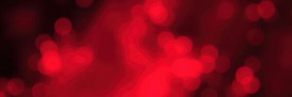 Vibrant red bokeh lights create a festive atmosphere during a celebration at night in an urban setting photo