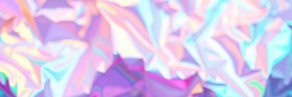 Colorful abstract background with crumpled texture and vibrant pastel hues creating a dreamy atmosphere photo