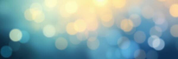 Soft blurred background of bright lights illuminating a tranquil atmosphere in the early evening photo