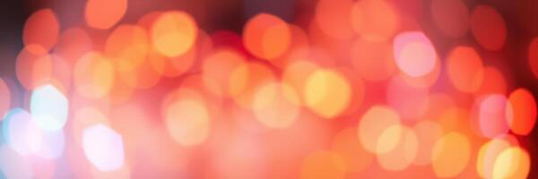 Colorful bokeh lights create a lively atmosphere at a festive celebration during the evening hours photo
