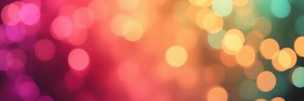Colorful abstract bokeh background with vibrant hues and soft light effects for artistic design photo