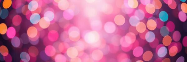 Vibrant color bokeh background creating a festive atmosphere perfect for celebrations and events photo