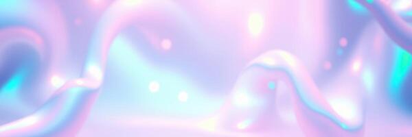 Colorful abstract waves create a dreamy atmosphere with soft light effects and fluid motion in the background photo