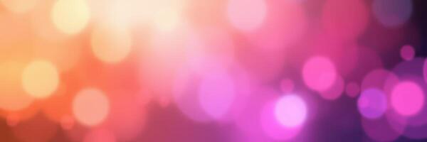 Colorful bokeh lights create a dreamy atmosphere in a soft focus background setting photo