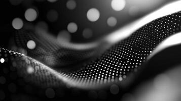 Patterns of light and shadow create a mesmerizing visual experience in a black and white abstract design photo