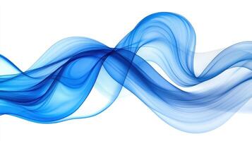 Soft blue waves intertwine gracefully, creating a serene and fluid visual effect that invites calmness photo