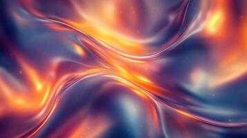 Bright colors twist and flow, forming an abstract design with rich textures and dynamic movement photo