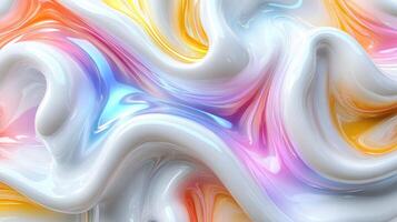 Dynamic colors blend effortlessly in a lively abstract arrangement with fluid shapes and soft curves photo