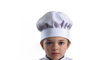 A chef's hat is shown on transparent background png