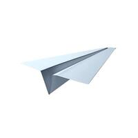 Paper airplane creation with a white background photo