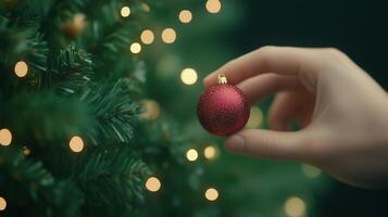 Christmas Micro Interactions Focusing on User Engagement with Festive Decor Elements and Stylish Hover Effects Highlighting User Interface Design in a Holiday Context photo
