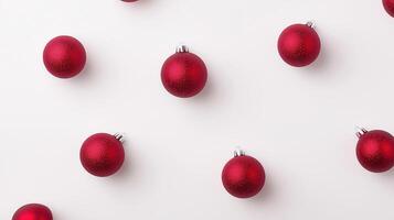Neumorphic Christmas Themed Buttons on Festive Shopping Card for Holiday Marketing and Design Use with Elegant Red Ornaments in Minimalist Style Ideal for Seasonal Branding Aesthetics photo